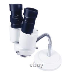 10X Dental Binocular Microscope Technician Inspection Microscope 360 Angle Head