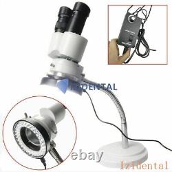 10X Magnification LED Binocular Stereo Microscope Dental Lab Technician Carving
