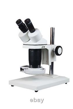 10x-20x-30x-60x Professional Stereo Compound Microscope w Circular Light