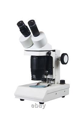 20-40x Professional Gem Binocular Stereo Microscope w bottom top Light