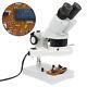 20x-40x-60x-80x Illuminated Stereo Microscope With External Fluorescent Ring Light