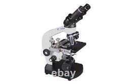 2500x Biology Compound LED Microscope w USB Camera 100x Oil 3D Stage & Slide Kit