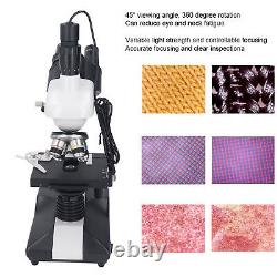 40X-5000X Trinocular Compound Lab Microscope SW350T with Electronic Eyepiece