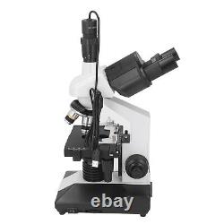 40X-5000X Trinocular Compound Lab Microscope SW350T with Electronic Eyepiece