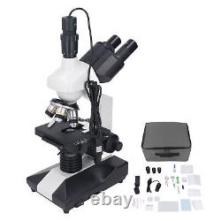 40X-5000X Trinocular Compound Microscope w Electronic Eyepiece Lab or Multi-Use