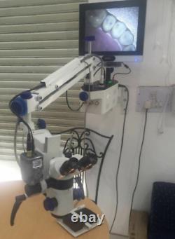 5 Step Wall Mount Dental Microscope with Inclinable Binoculars