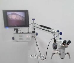 5 Step Wall Mount Dental Microscope with Inclinable Binoculars