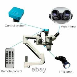 5W Dental Root Canal Therapy Operating Microscope Loups with Camera Trolley Type