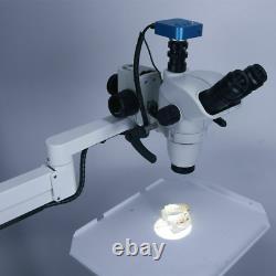 5W Dental Root Canal Therapy Operating Microscope Loups with Camera Trolley Type