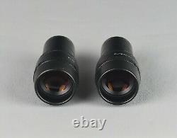 A Pair of Large Leica Microscope Eyepiece L PLAN 10X/25 M 506800 11506800