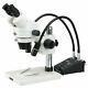 Amscope 3.5x-45x Circuit Inspection Zoom Power Stereo Microscope + Led Gooseneck