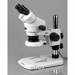 AmScope 3.5X-45X Stereo Zoom Inspection Microscope with 80 LED Ring Light