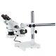 Amscope 3.5x-90x Stereo Zoom Microscope On Boom Stand With 80 Led Ring Light