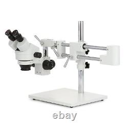 AmScope 3.5X-90X Zoom Magnification Inspection Stereo Microscope 80-LED Light