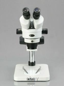AmScope 3.5X-90X Zoom Stereo Inspection Microscope with 64-LED Ring Light
