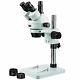 Amscope 3.5x-90x Zoom Trinocular Stereo Microscope With Table Pillar Stand
