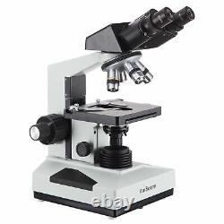 AmScope 40X-2000X Biological Lab Microscope +3MP Camera for Video + Still Images