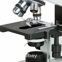 AmScope 40X-2000X Biological Lab Microscope +3MP Camera for Video + Still Images