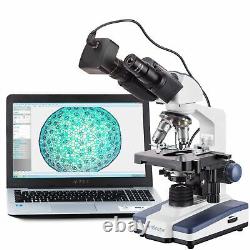 AmScope 40X-2000X LED Binocular Digital Compound Microscope and 14MP Camera