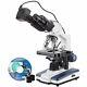 Amscope 40x-2500x Led Lab Binocular Compound Microscope With 9mp Digital Camera