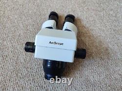 AmScope 7X-45X Binocular Zoom Power Stereo Microscope Head -Super Widefield View