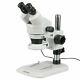 Amscope 7x-45x Inspection 64-led Zoom Stereo Microscope Pillar Stand Multi-use