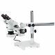 Amscope 7x-45x Stereo Zoom Microscope On Boom Stand + 80 Led Ring Light