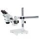 Amscope 7x-45x Stereo Zoom Microscope With Single Arm Boom Stand