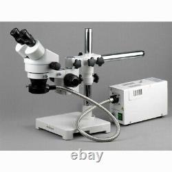 AmScope 7X-45X Stereo Zoom Microscope with Single Arm Boom Stand