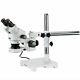 Amscope 7x-90x Stereo Zoom Microscope On Boom Stand With 80 Led Ring Light