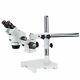 Amscope 7x-90x Stereo Zoom Microscope With Single Arm Boom Stand