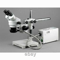 AmScope SM-3BX 3.5X-45X Stereo Zoom Microscope with Single Arm Boom Stand