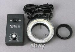 Amscope 3.5-45X Binocular Stereo LED Zoom Microscope+18MP USB3 Camera+Boom Stand