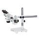 Amscope 3.5x-180x Binocular Stereo Zoom Microscope On Single Arm Boom Stand