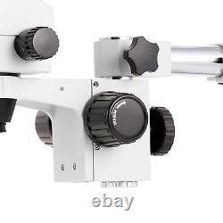 Amscope 3.5X-180X Binocular Stereo Zoom Microscope on Single Arm Boom Stand