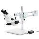 Amscope 3.5x-45x Binocular Stereo Zoom Microscope+multi-zone Led+double Arm Boom