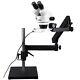 Amscope 3.5x-90x Articulating Stand Zoom Binocular Led Microscope W Base Plate