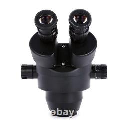 Amscope 7X-45X Binocular Zoom Power Stereo Microscope Head Widefield View Black