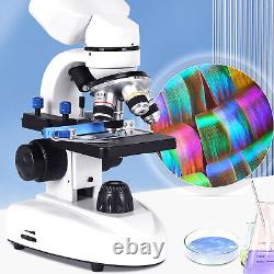 Binocular Microscope 40X-5000X 360° Rotation For Laboratory EU Plug 100-240V MV6