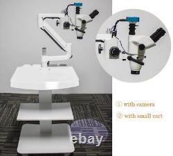 Dental Operating ENT Stereo Binocular Microscope Camera 5W LED Lamp+Mobile Cart