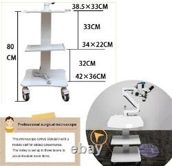 Dental Operating ENT Stereo Binocular Microscope Camera 5W LED Lamp+Mobile Cart