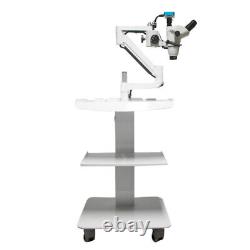 Dental Operating ENT Stereo Binocular Microscope Camera 5W LED Lamp+Mobile Cart