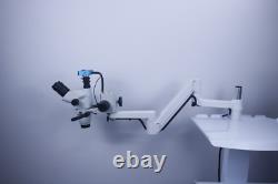 Dental Operating ENT Stereo Binocular Microscope Camera 5W LED Lamp+Mobile Cart