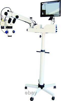 Dental surgical microscope 5 step magnification with camera attachment