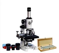 ESAW Student Compound Medical Microscope For Kids with 50 Prepared