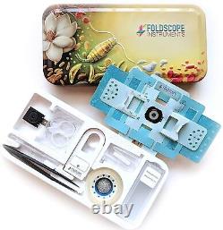 Foldscope instruments Deluxe Individual Kit explorer to perform microscope