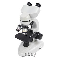 Lab Binocular Microscope 40X-5000X 360° Rotation Clear Image HD EU Plug 100-240V