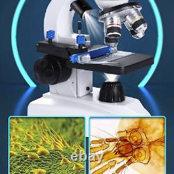 Lab Binocular Microscope 40X-5000X 360°Rotation Clear Image HD US Plug 100-240V