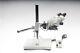 Meiji Emz-10 Binocular Zoom Stereo Microscope With S-4100 Boomstand & Eyepieces