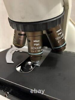 Nikon Microscope Eclipse E400 + Objectives NEXT DAY EXPRESS SHIP